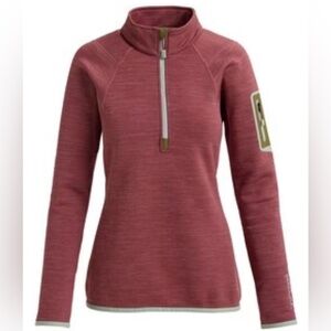 Women’s Burton Fleece Pink Pullover with zipper large